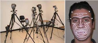 Estimated muscle activations of expressions from motion capture, left...