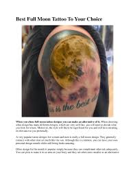 Realistic full moon tattoos 50 examples of moon tattoos art and design. Doc Best Full Moon Tattoo To Your Choice Tania Osbourne Academia Edu