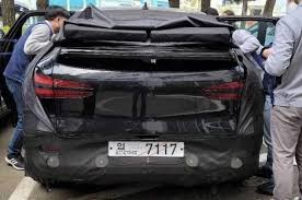 There's some interesting patterns they're using and the yellow piping is a cool touch. Genesis Gv60 Electric Suv Prototype Spotted Testing In Australia Performancedrive
