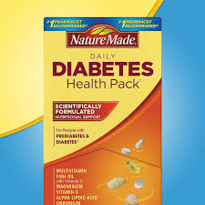 Nature Made Health Pack For Diabetics 60 Packets Multi Vitamins Fish Oil Vitamins