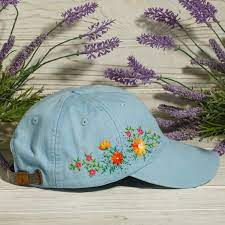 Flower Embroidery Women Baseball Cap Hand Stitched Hat With Etsy Embroidery Flowers Unique Embroidery Designs Hand Embroidered