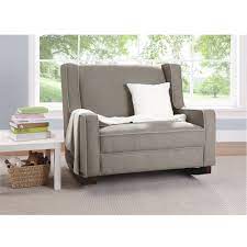 This listing is for cushions for a four post rocker or wingback glider. Dorel Living Baby Relax Hadley Double Rocker Chair Baby Nursery Furniture Taupe