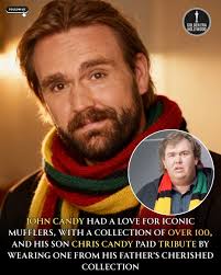 John Candy was known for his warmth, humor, and larger-than-life screen  presence, but off camera, he had a quieter passion collecting mufflers. To  him, each piece wasn't just fabric; it was a