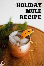 Yule Mule Holiday Moscow Mule Recipe Easy Mixed Drinks Mule Recipe Moscow Mule Recipe