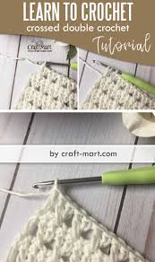 Moss stitch, like linen stitch, combines two basic crochet stitches to create texture. Learn How To Crochet Crossed Double Crochet Tutorial Craft Mart