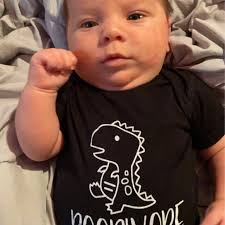 Boobivore Baby One Piece: Funny Breastfeeding Dinosaur Bodysuit