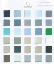 Autentico Vintage Colour Chart The Blues And Green