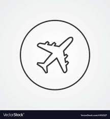 18 Airplane White And Black Border Png Icon Png Icons Airplane Icon Airplane Outline