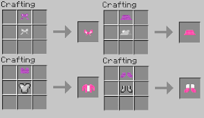 Minecraft every armor piece crafting recipe model. V Girl Armor Mod 1 16 4 1 15 2 1 14 4 1 12 2 Minecraft11 Com