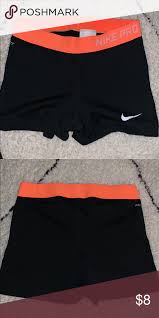 Black And Orange Nike Shorts Nike Pro Shorts Nike Pro Shorts Nike Pros Nike