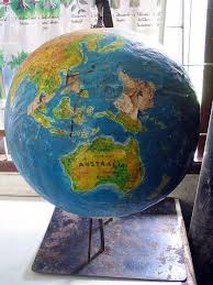 Paper Mache Globe Science Art Globe Diy Art Projects