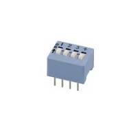 CTS - 206-4 - Switch, slide. DIP, SPST 4 Position, 50mA, 24V.