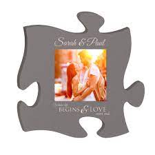 Check spelling or type a new query. Personalized Couples Love Never Ends Grey Puzzle Piece Picture Frame