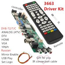Shop the top 25 most popular 1 at the. Buy 3663 Digital Signal Dvb C T2 Dvb T Universal Lcd Tv Controller Driver Board Upgrade 3463a Russian At Affordable Prices Price 18 Usd Free Shipping Real Reviews With Photos Joom