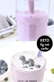 Keto Blueberry Smoothie Video In 2020 Blueberries Smoothie Blueberry Desserts Recipes Low Carb Drinks