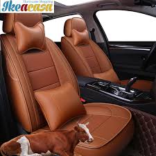 Car Leather Seat Cover For Toyota Solaris Rav4 Skoda Bmw Land Cruiser Kia Leather Car Seat Covers Car Seats Diy Car Seat Cover