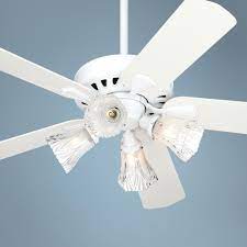 Yes, we carry a snow white product in. 52 Casablanca Vector 4 Light White Ceiling Fan P3946 R0654 20998 Lamps Plus White Ceiling Fan Ceiling Fan Traditional Ceiling Fans