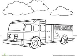 Scroll down to download all the firetruck coloring pages as a pdf to print and color. Fire Truck Worksheet Education Com