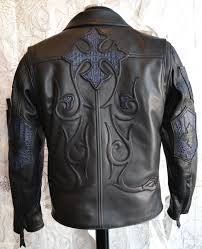 Black And Blue Motorcycle Jacket Logan Riese Rider Jacket Leather With Dark Blue Crocodile Leather Jacket Men Style Leather Jacket Men Best Leather Jackets