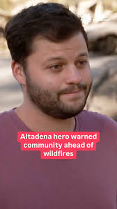 Resident Edgar McGregor warned Altadena community to evacuate as wildfires  approached #shorts