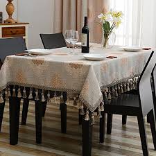 Wfljl European Style Tablecloth Cotton Decoration Kitchen Coffee Table Dining Table Cover Cloth 120x120c Coffee Table To Dining Table Table Cloth Dinning Table