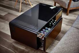 Smart Coffee Table With Storage In 2020 Coffee Table With Fridge Solid Coffee Table Coffee Table With Storage