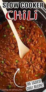 You Are Going To Love This Quick And Easy Crockpot Chili Recipe Try This Easy Slow Cooker Chi Chili Recipe Crockpot Slow Cooker Chili Recipe Slow Cooker Soup