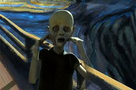The 'face screaming in fear' emoji. Paul Web Logs The Scream Edvard Munch 1893