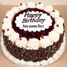Birthday Cake Wishes Images Download Black Forest Birthday Cake With Name Edit Happy Birthday Chocolate Cake Happy Birthday Cake Writing Birthday Cake Writing