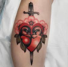 Tiny heart flower tattoo inkstylemag. 17 Killer Dagger Tattoo Designs Female Tattooers