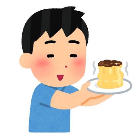 プリンを揺らす子供のイラスト | かわいいフリー素材集 いらすとや