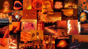 Neon Orange Aesthetic In 2021 Orange Aesthetic Laptop Wallpaper Macbook Wallpaper