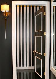 Black And White Striped Wall The Power Of Paint Black And White Decor Striped Walls White Doors
