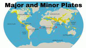 Major And Minor Tectonic Plates Plate Tectonics Science Lessons North American Plate