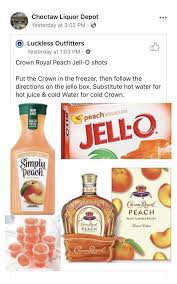 Peach Crown Jello Shot Recipes Peachcrownjelloshotrecipes Mixed Drinks Recipes Jello Shot Recipes Peach Drinks