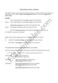 Take note of this example. Reducing Adverb Clauses Of Time Esl Worksheet By Lanie247