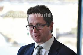 39679180-Cabinet Office minister Alex Burghart opens the Government Agency  hub at Fletton Quays pictured with Shailesh Vara MP and Paul Bristow MP