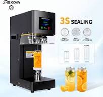 High Quality Automatic Semi Automatic Small Can Sealer Machine Rings Pet to  Seal Beverage and Food With Easy Open End