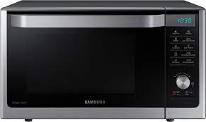 Interior and convenient automatic sensor programs simplify cooking for great results every time. Samsung Mc11h6033ct Countertop Microwave Oven With 1 1 Cu Ft Capacity 1 000 Watts 10 Power Levels Convection Cooking Toaster Oven Broiler Slim Fry Technology Grilling Element Triple Distribution System Eco Mode Glass Turntable