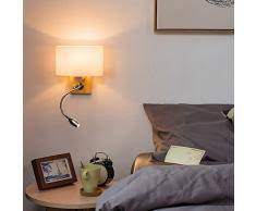 Zmh wandleuchte »schwarz vintage wandlampe holz e27 industrie innenbeleuchtung für schlafzimmer küche esszimmer«. Wandleuchte Schlafzimmer Gunstige Wandleuchten Schlafzimmer Bei Livingo Kaufen