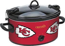 Crock Pot Cook And Carry Kansas City Chiefs 6 Qt Slow Cooker Red Sccpnfl600 Kc Best Buy Crock Pot Slow Cooker Crock Pot Cooking Crockpot