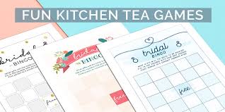 fun kitchen tea games & ideas to