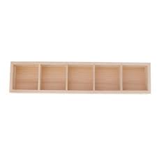 Fenteer Wood Jewelry Tray Display Jewellery Organizer Showcase Box Holder Stackable For Necklaces Bracelets Rings Earrings Storage