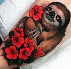 70 Sloth Tattoo Designs For Men Ink Ideas To Hang Onto Sloth Tattoo Bear Tattoos Animal Tattoos