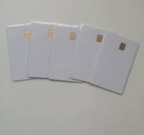 Cartão Chip PVC Branco em Branco - Jato de Tinta para Impressão (20 Cartões)