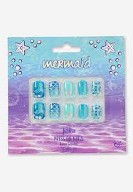 Pin By Iara Frutuoso On Mermaid Nails For Kids Fake Nails For Kids Kids Nail Designs
