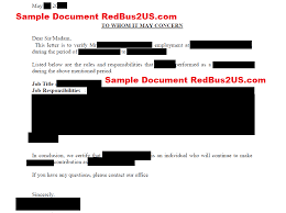Sample Experience Letters For Green Card Perm Processing In Usa Redbus2us