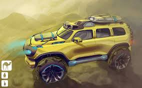 Mercedes Benz Ener G Force Concept Design Sketch Mercedes Benz Automotive Illustration Concept Car Design