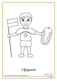 Lifeguard coloring page from professions category. Lifeguard Colouring Page Kids Busy Activities Business For Kids Lifeguard