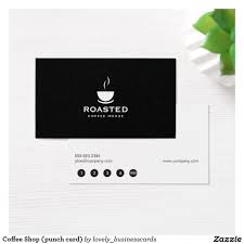Coffee Shop Punch Card Loyalty Card Zazzle Com Coffee Shop Business Card Cafe Business Cards Punch Cards